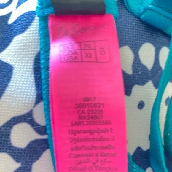 La Senza Lightly Lined Vibrant Blue/Teal Bra- 32B- Limited Style - Picture 4 of 11